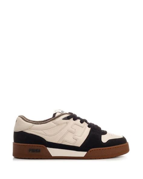 black and white fendi sneakers|Fendi white canvas sneakers.